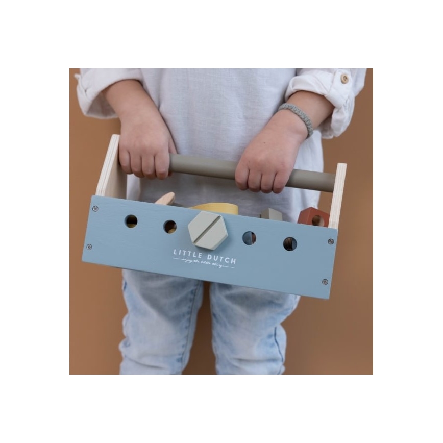 Little Dutch - Detský drevený box s náradím