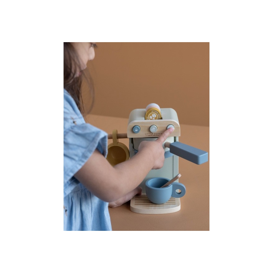 Little Dutch - Detský drevený kávovar s príslušenstvom MINI