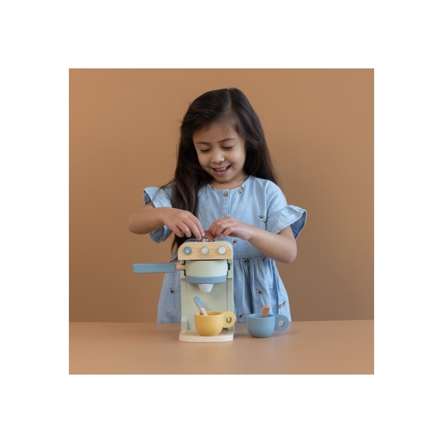 Little Dutch - Detský drevený kávovar s príslušenstvom MINI