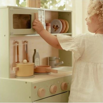 Little Dutch - Drevená kuchynka s príslušenstvom Mint