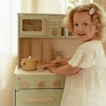 Little Dutch - Drevená kuchynka s príslušenstvom Mint