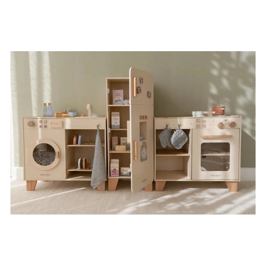 Little Dutch - Drevená práčka s príslušenstvom