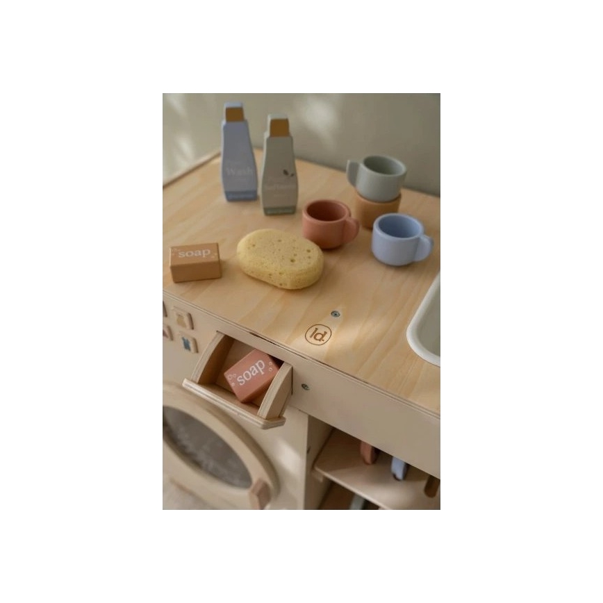 Little Dutch - Drevená práčka s príslušenstvom