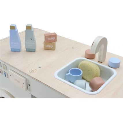 Little Dutch - Drevená práčka s príslušenstvom