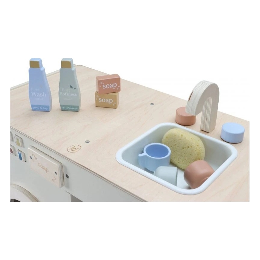 Little Dutch - Drevená práčka s príslušenstvom