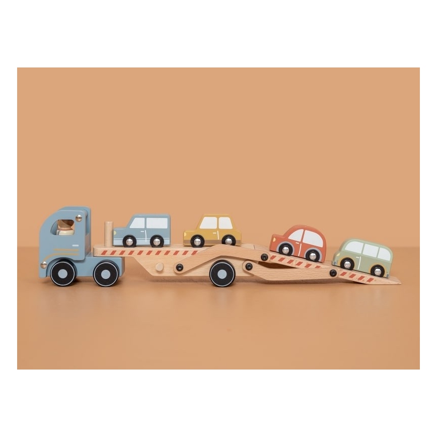 Little Dutch - Drevené nákladné auto s autíčkami