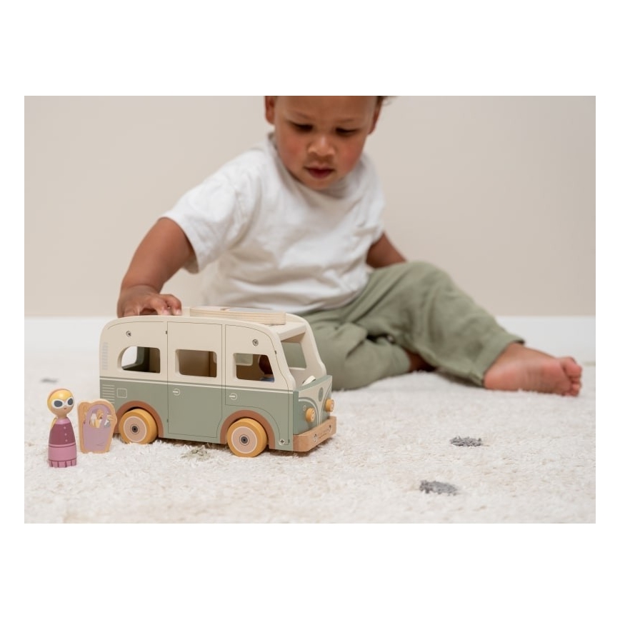 Little Dutch - Drevený karavan s príslušenstvom topoľ