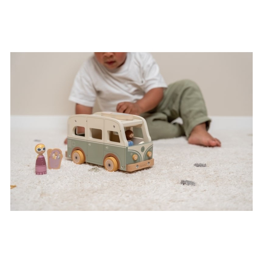 Little Dutch - Drevený karavan s príslušenstvom topoľ