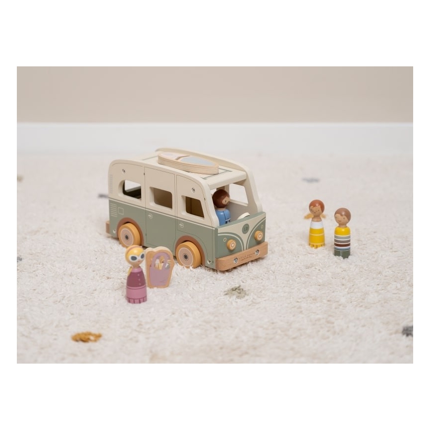 Little Dutch - Drevený karavan s príslušenstvom topoľ