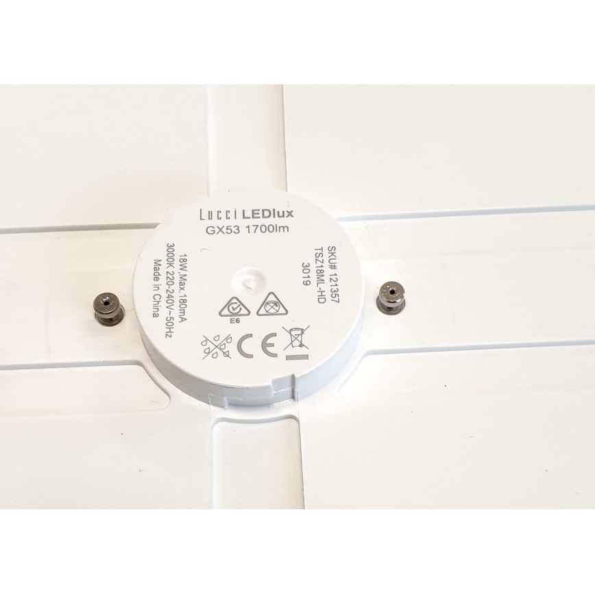 Lucci air 121357 - LED Stropné svietidlo pre ventilátor LED/18W/230V