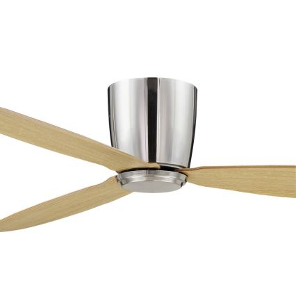 Lucci air 210519 - Stropný ventilátor AIRFUSION RADAR lesklý chróm/drevo + diaľkové ovládanie