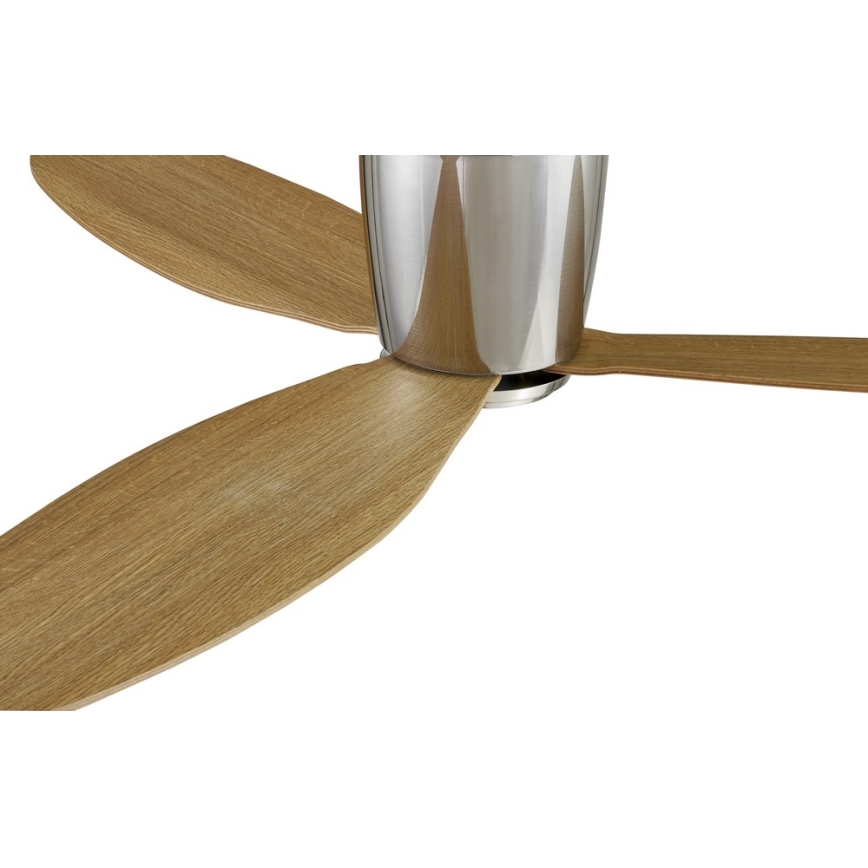 Lucci air 210519 - Stropný ventilátor AIRFUSION RADAR lesklý chróm/drevo + diaľkové ovládanie