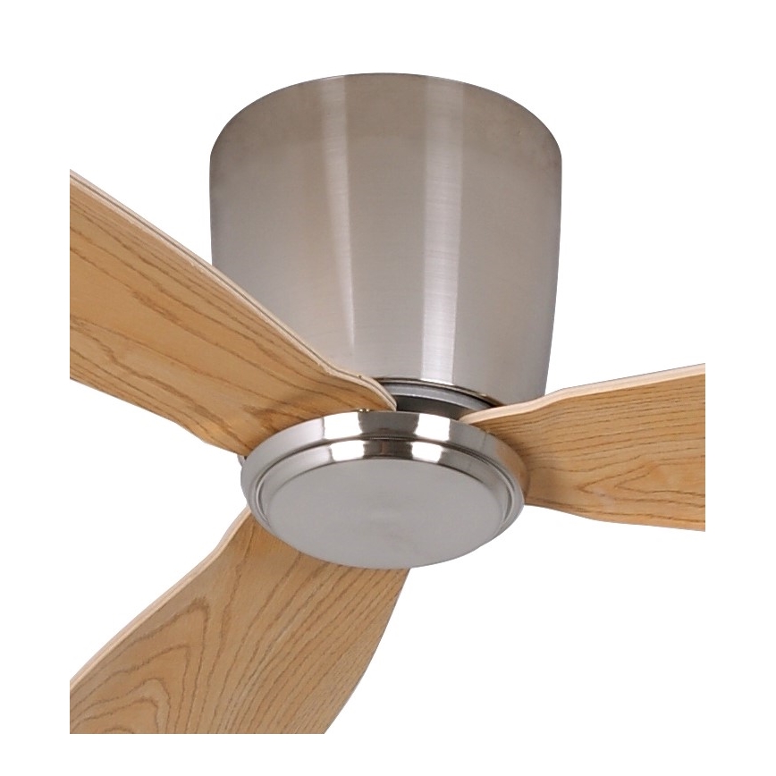 Lucci air 210519 - Stropný ventilátor AIRFUSION RADAR lesklý chróm/drevo + diaľkové ovládanie