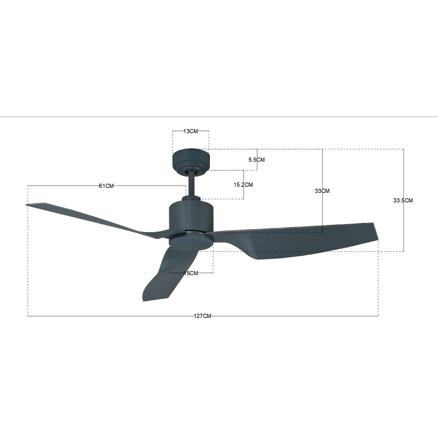 Lucci Air 210527 - Stropný ventilátor AIRFUSION CLIMATE II čierna + diaľkové ovládanie