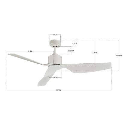 Lucci Air 210528 - Stropný ventilátor AIRFUSION CLIMATE II biela + diaľkové ovládanie