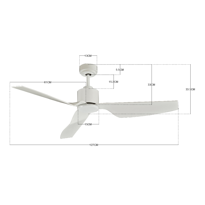 Lucci Air 210528 - Stropný ventilátor AIRFUSION CLIMATE II biela + diaľkové ovládanie
