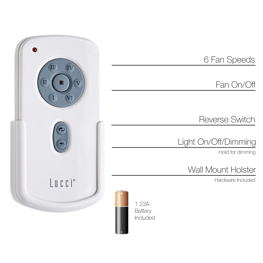 Lucci Air 21052TRS - Diaľkový ovládač pre ventilátory CLIMATE, RADAR, FRASER 1x23A