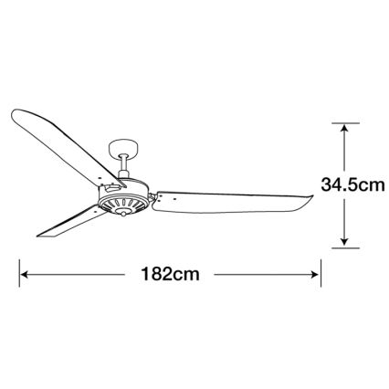 Lucci Air 211022 - Stropný ventilátor AIRFUSION CAROLINA hnedá