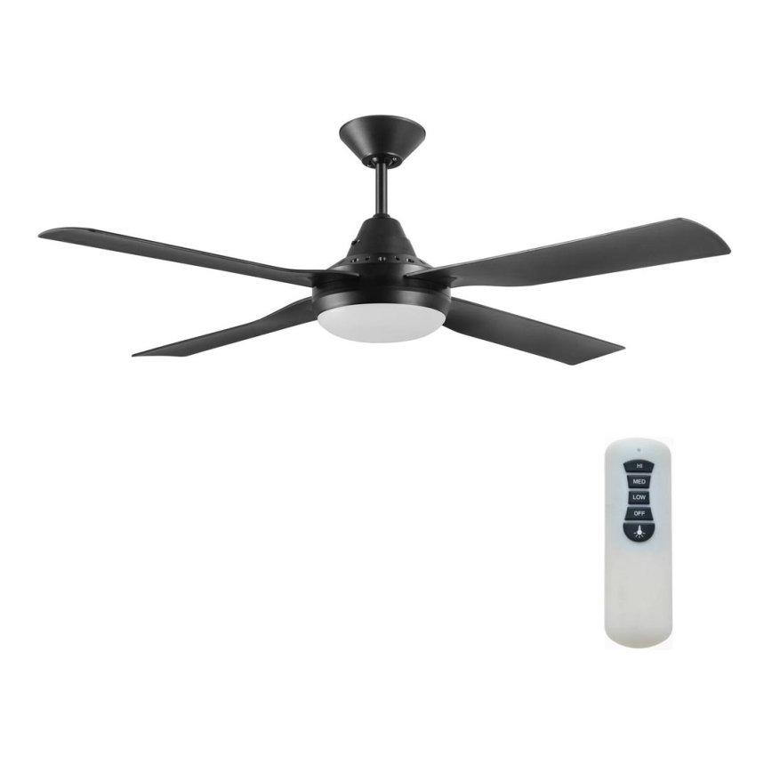 Lucci air 212899 - LED Stmievateľný stropný ventilátor MOONAH 1xGX53/21W/230V čierna + diaľkové ovládanie