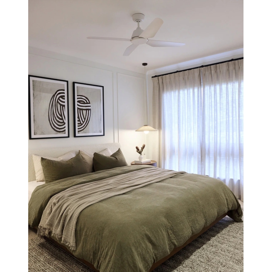 Lucci Air 212991 - Stropný ventilátor ARIA, priemer 122 cm, biely + diaľkové ovládanie