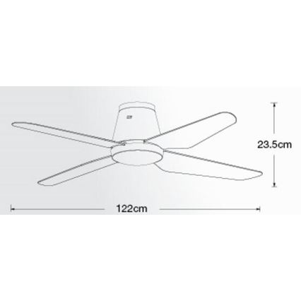 Lucci air 212999 - Stropný ventilátor AIRFUSION ARIA biela + diaľkové ovládanie
