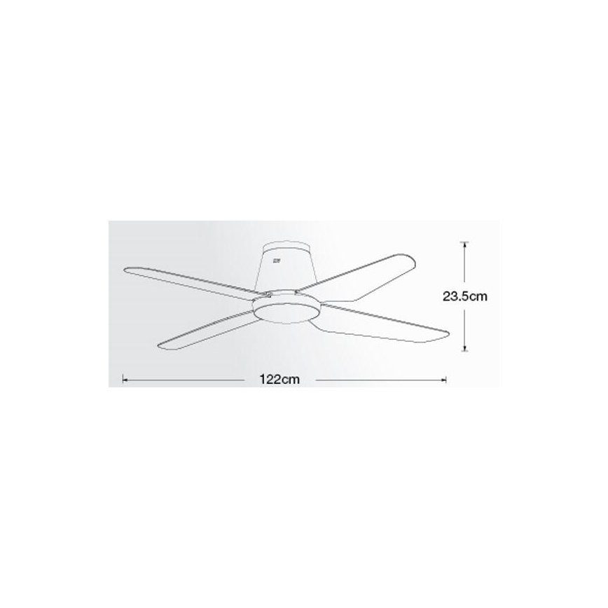 Lucci air 212999 - Stropný ventilátor AIRFUSION ARIA biela + diaľkové ovládanie