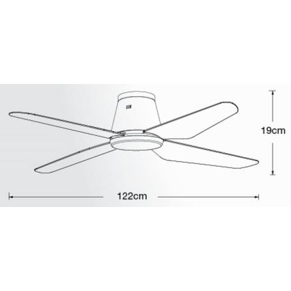 Lucci Air 213000 - Stropný ventilátor AIRFUSION ARIA čierna + diaľkové ovládanie