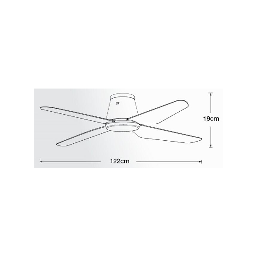 Lucci Air 213000 - Stropný ventilátor AIRFUSION ARIA čierna + diaľkové ovládanie