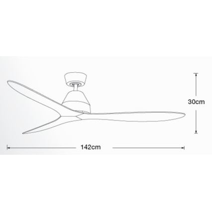 Lucci air 213041 - Stropný ventilátor WHITEHAVEN čierna + diaľkové ovládanie
