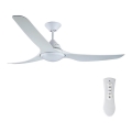 Lucci air 213096 - LED stropný ventilátor MARINER LED/15W/230V biely priemer 142 cm + diaľkové ovládanie