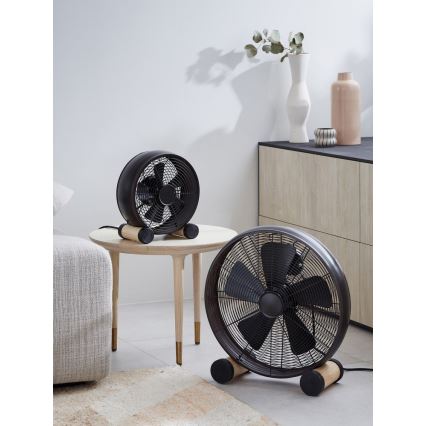 Lucci air 213120 - Stolný ventilátor BREEZE čierny pr. 28 cm