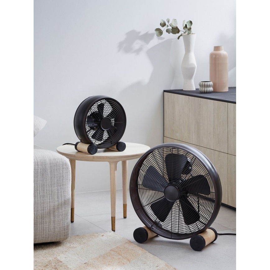 Lucci air 213120 - Stolný ventilátor BREEZE čierny pr. 28 cm
