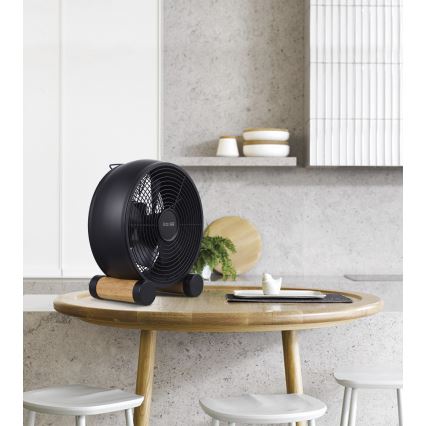 Lucci air 213120 - Stolný ventilátor BREEZE čierny pr. 28 cm