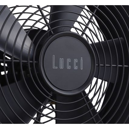 Lucci air 213120 - Stolný ventilátor BREEZE čierny pr. 28 cm
