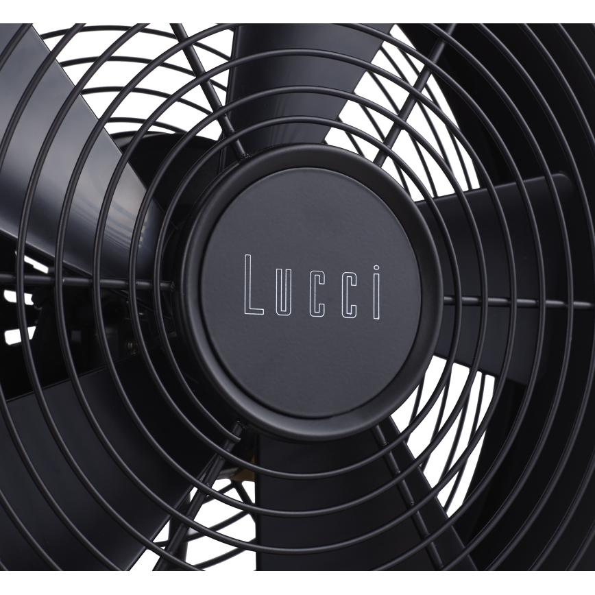 Lucci air 213120 - Stolný ventilátor BREEZE čierny pr. 28 cm