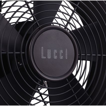Lucci air 213121 - Stolný ventilátor BREEZE hnedý, priemer 28 cm