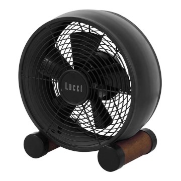 Lucci air 213121 - Stolný ventilátor BREEZE hnedý, priemer 28 cm
