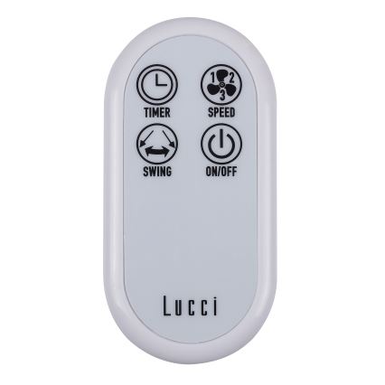 Lucci Air 213128EU - Nástenný ventilátor BREEZE 55W/230V biela + diaľkové ovládanie