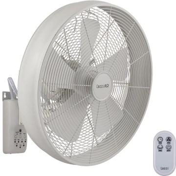 Lucci Air 213128EU - Nástenný ventilátor BREEZE 55W/230V biely pr. 46 cm + diaľkové ovládanie