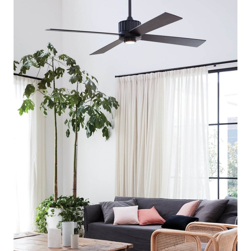 Lucci air 213170 - LED Stropný ventilátor NEWPORT wenge/hnedá + diaľkové ovládanie