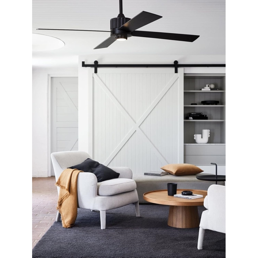 Lucci air 213170 - LED Stropný ventilátor NEWPORT wenge/hnedá + diaľkové ovládanie