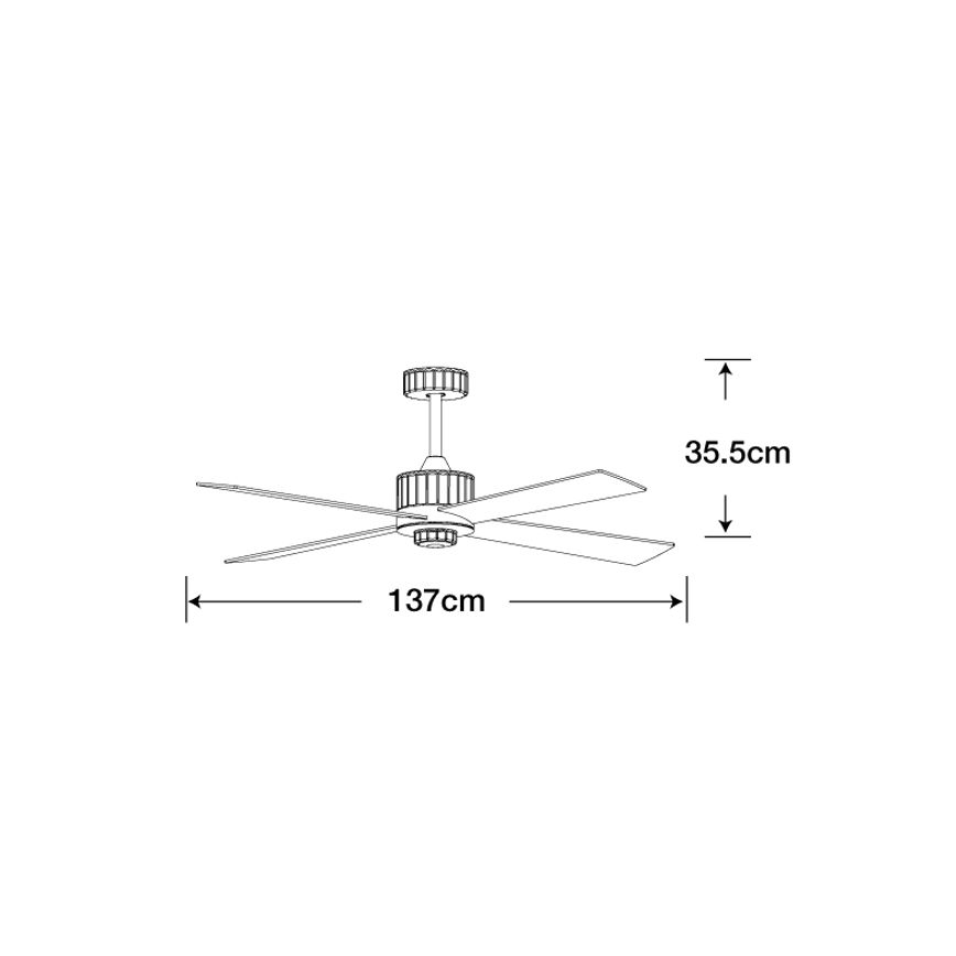 Lucci air 213170 - LED Stropný ventilátor NEWPORT wenge/hnedá + diaľkové ovládanie