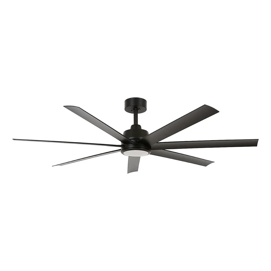 Lucci Air 21318349 - LED Stmievateľný stropný ventilátor ATLANTA 1xGX53/12W/230V pr. 142 cm čierna + diaľkové ovládanie