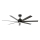Lucci Air 21318349 - LED Stmievateľný stropný ventilátor ATLANTA 1xGX53/12W/230V pr. 142 cm čierna + diaľkové ovládanie