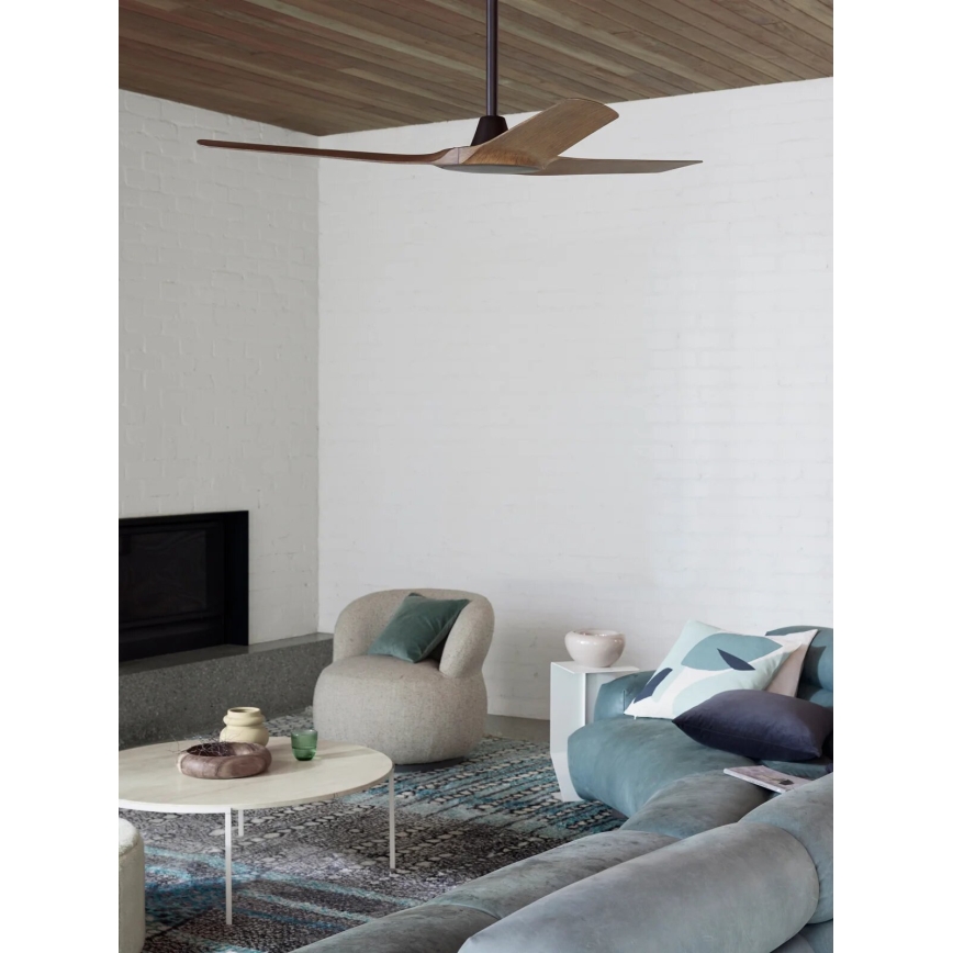 Lucci Air 21321749 - Stropný ventilátor ABYSS pr. 142 cm IP66 hnedá + diaľkové ovládanie