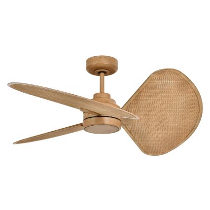Lucci Air 21325549 - LED stmievateľný stropný ventilátor SABLE 1xGX53/12W/230V 3000/4000/5000K pr. 91,5 cm hnedá + diaľkové ovládanie