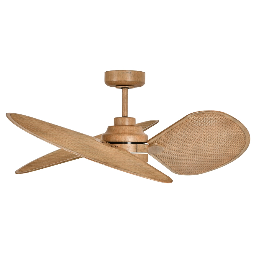 Lucci Air 21325549 - LED stmievateľný stropný ventilátor SABLE 1xGX53/12W/230V 3000/4000/5000K pr. 91,5 cm hnedá + diaľkové ovládanie