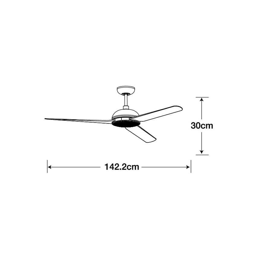Lucci air 213300 - LED Stmievateľný stropný ventilátor UNIONE 1xGX53/12W/230V hnedá + diaľkové ovládanie