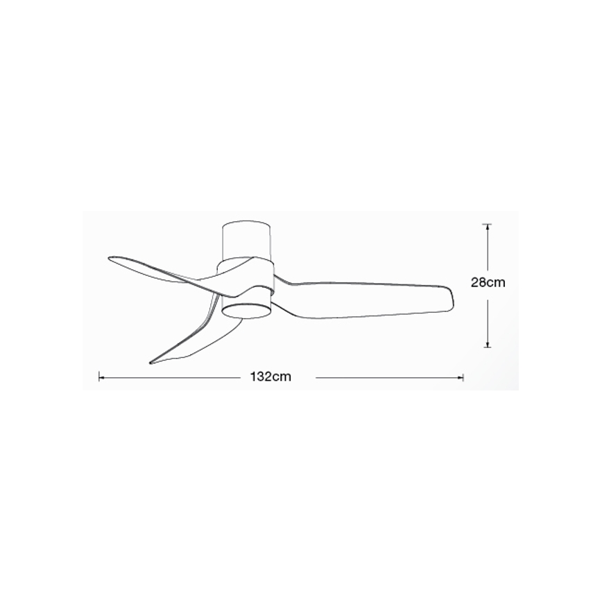 Lucci air 213355-LED Stmievateľný stropný ventilátor NAUTICA 1xGX53/12W/230V hnedá/lesklý chróm + diaľkové ovládanie