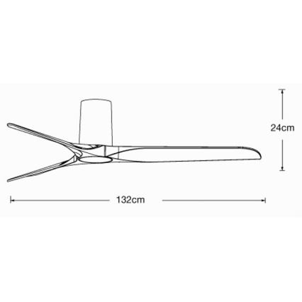 Lucci air 21610049 - Stropný ventilátor LONDO biela + diaľkové ovládanie